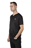 Lumberjack Ct104 Basic Pes V Neck Siyah Erkek T-Shirt