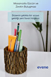 Kalemlik Masa Kalemliği Organizer Kalemlik Altın Eskitme Renk Model 78
