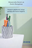 Kalemlik Masa Kalemliği Organizer Kalemlik Beyaz Renk Model 78