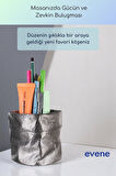Kalemlik Masa Kalemliği Organizer Kalemlik Gümüş Eskitme Renk Model 80