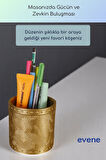 Kalemlik Masa Kalemliği Organizer Kalemlik Altın Renk Model 82