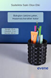 Kalemlik Masa Kalemliği Organizer Kalemlik Siyah Renk Model 85
