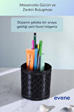 Kalemlik Masa Kalemliği Organizer Kalemlik Siyah Renk Model 87