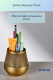 Kalemlik Masa Kalemliği Organizer Kalemlik Altın Eskitme Renk Model 88