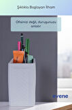 Kalemlik Masa Kalemliği Organizer Kalemlik Beyaz Renk Model 92