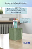 Diş Fırçalığı Diş Fırçalık Diş Fırçası Standı Diş Fırçası Tutucu Altın Renk Model 86