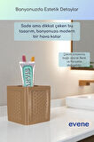 Diş Fırçalığı Diş Fırçalık Diş Fırçası Standı Diş Fırçası Tutucu Altın Renk Model 86