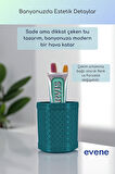 Diş Fırçalığı Diş Fırçalık Diş Fırçası Standı Diş Fırçası Tutucu Altın Renk Model 90