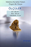 Dekoratif Obje Biblo Ev Dekorasyon Heykel Salon Masa Üstü Süs Eşyası Altın Model 59