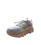 Cool Drew Çocuk Sneaker Spor Ayakkabı Beyaz - Somon