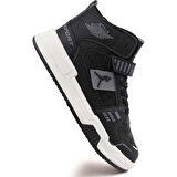 Cool King Uzun Çocuk Sneaker Spor Ayakkabı Siyah