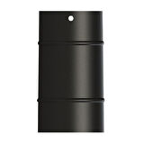25 LİK SOBA BORUSU / BOY: 20 CM / ÇAP: 13 CM / MAT SİYAH EMAYE / BABA'S STOVE
