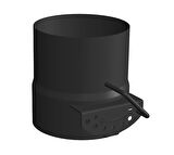 AYARLANABİLİR BACA KLAPESİ / BOY: 8 CM / ÇAP: 13 CM / MAT SİYAH BOYALI / BABA'S STOVE