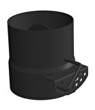 AYARLANABİLİR BACA KLAPESİ / BOY: 8 CM / ÇAP: 13 CM / MAT SİYAH BOYALI / BABA'S STOVE