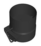 AYARLANABİLİR BACA KLAPESİ / BOY: 8 CM / ÇAP: 13 CM / MAT SİYAH BOYALI / BABA'S STOVE