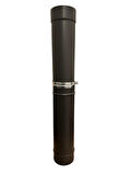 AYARLANABİLİR SOBA BORUSU / BOY: 45<->75 CM / ÇAP: 13 CM / MAT SİYAH EMAYE / BABA'S STOVE