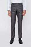  Erkek Antrasit Slim Fit Desenli Dar Kesim Pantolon