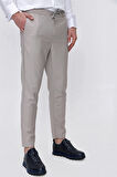  Erkek Vizon Tello Slim Fit Lastikli Spor Pantolon