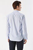  Erkek A. MAVİ Basic Slim Fit Gömlek