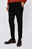  Erkek Siyah Slim Fit Lastikli Spor Pantolon