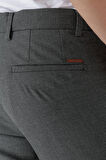  Erkek Siyah Beard Desenli Slim Fit Classic Pantolon