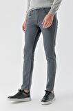  Erkek Füme Mevsimlik Pamuk 5 Cep Slim Fit Jean Pantolon