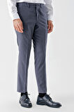  Erkek Lacivert Poliviskon Trend Desenli Dynamic Fit Classic Pantolon
