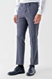  Erkek Lacivert Poliviskon Trend Desenli Dynamic Fit Classic Pantolon