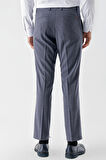  Erkek Lacivert Poliviskon Trend Desenli Dynamic Fit Classic Pantolon