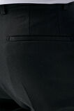  Erkek Siyah Poliviskon Basic Düz Desen Slim Fit Classic Pantolon