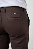  Erkek Yeşil Pamuk Yan Cep Slim Fit Chino Pantolon