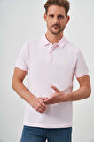  Erkek Pembe Basic Polo Yaka Dynamic Fit T-Shirt