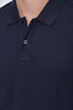  Erkek Lacivert Basic Polo Yaka Dynamic Fit T-Shirt
