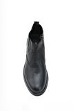  Erkek Siyah Casual Fermuarlı Chester Yarım Bot