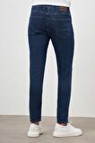  Erkek Lacivert Denim 5 Cep Slim Fit Jean Kot Pantolon