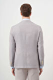  Erkek A. MAVİ Dokuma Slim Fit Torba Cep Mono Yaka Spor Ceket