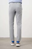  Erkek Gri Poliviskon Trend İpli Jogger Slim Fit Spor Pantolon