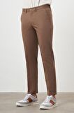  Erkek KAHVE Yazlık Pamuk Yan Cep Dynamic Fit Chino Pantolon