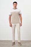  Erkek Taş Yazlık Pileli Slim Fit Chino Pantolon