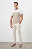  Erkek Taş Yazlık Pileli Slim Fit Chino Pantolon