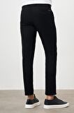  Erkek Siyah Yazlık Pileli Slim Fit Chino Pantolon