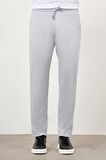 Erkek Gri Poliviskon Trend İpli Jogger Slim Fit Spor Pantolon
