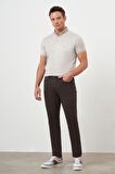  Erkek KAHVE Mevsimlik Pamuk 5 Cep Dynamic Fit Jean Pantolon