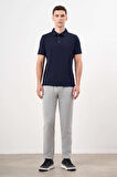  Erkek Lacivert Trend Polo Yaka Dynamic Fit T-Shirt