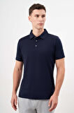  Erkek Lacivert Trend Polo Yaka Dynamic Fit T-Shirt
