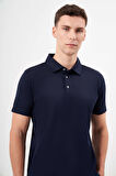  Erkek Lacivert Trend Polo Yaka Dynamic Fit T-Shirt