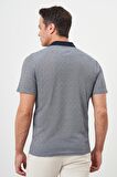 Erkek Lacivert Trend Cepli Polo Yaka T-Shirt