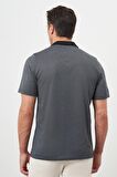  Erkek Antrasit Trend Cepli Polo Yaka T-Shirt