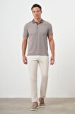  Erkek Bej Trend Cepli Polo Yaka T-Shirt