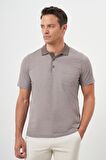  Erkek Bej Trend Cepli Polo Yaka T-Shirt